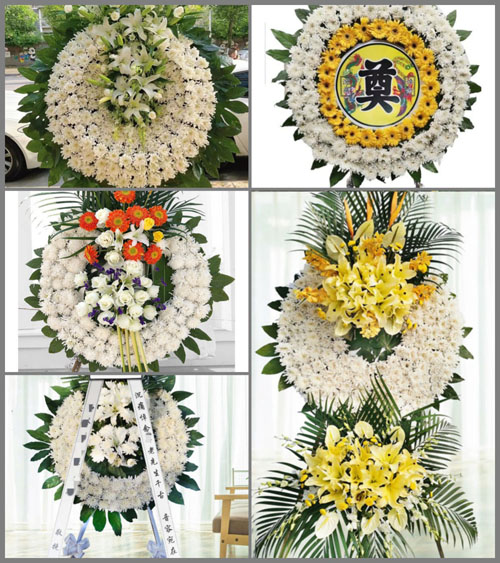 广东江门市新会区古井镇古泗村花圈速递